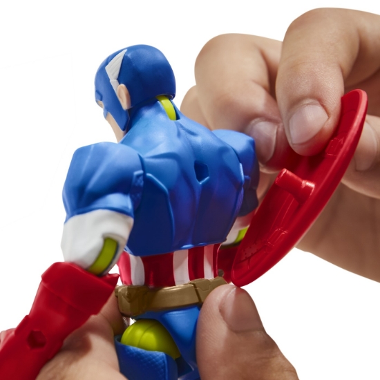 Imagine MARVEL AVENGERS MIX MASHERS FIGURINA CAPITAN AMERICA 12CM