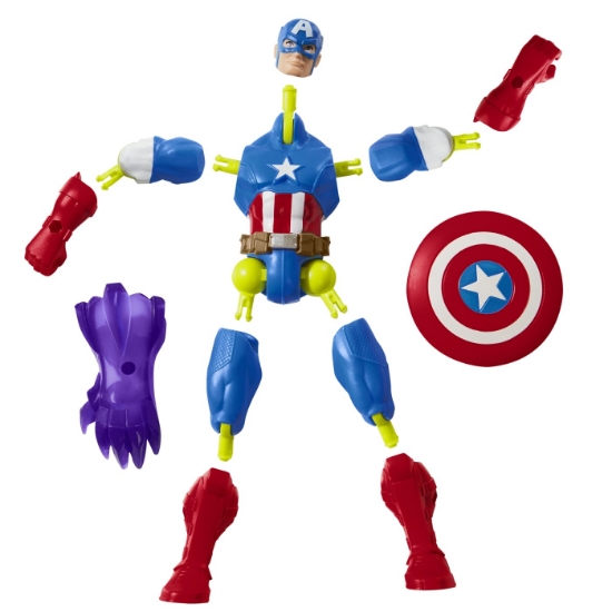 Imagine MARVEL AVENGERS MIX MASHERS FIGURINA CAPITAN AMERICA 12CM