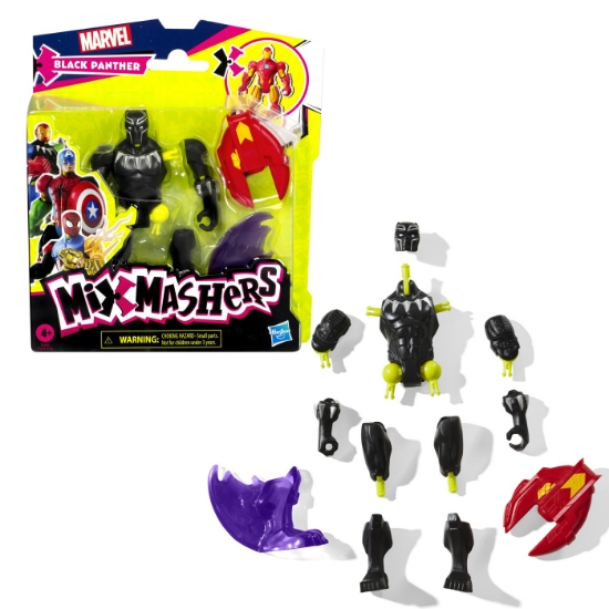 Imagine MARVEL AVENGERS MIX MASHERS FIGURINA BLACK PANTHER 12CM