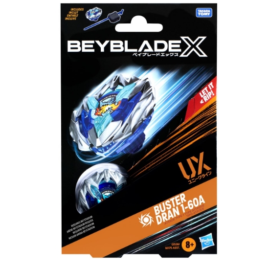 Imagine BEYBLADE X LET IT RIP SET LANSATOR SI ROATA BUSTER DRAN 1-60A UX