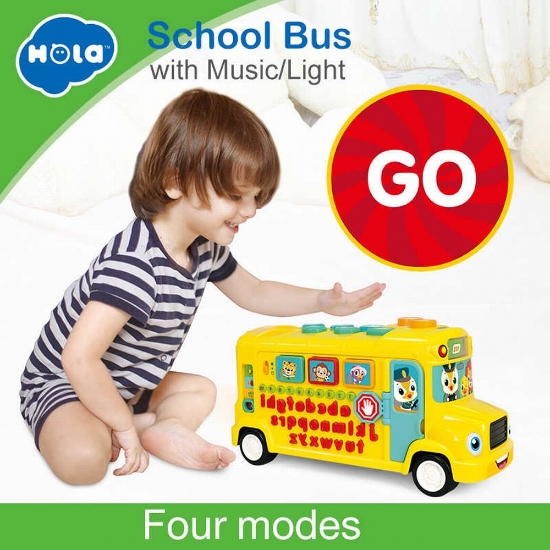 Imagine  Autobuz școlar educativ cu sunete și lumini