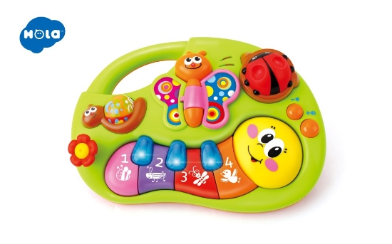 Imagine Pianina animăluțelor vesele cu lumini și sunete