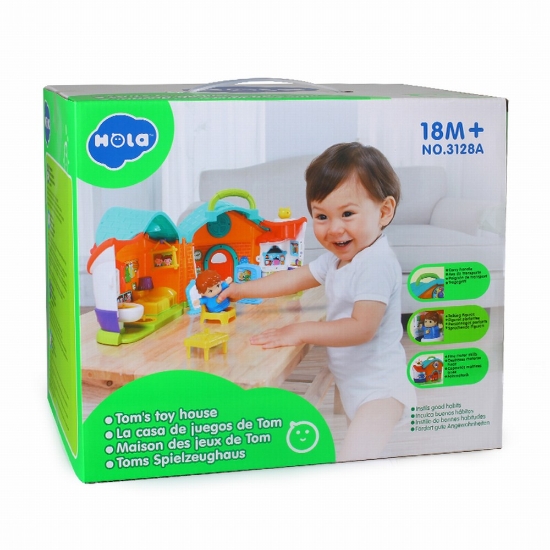Imagine  CASUTA CU PAPUSA SI ACCESORII CU LUMINI SI SUNETE