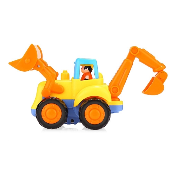 Imagine Set 4 vehicule la fermă – utilaje colorate fără baterii pentru joacă educativă