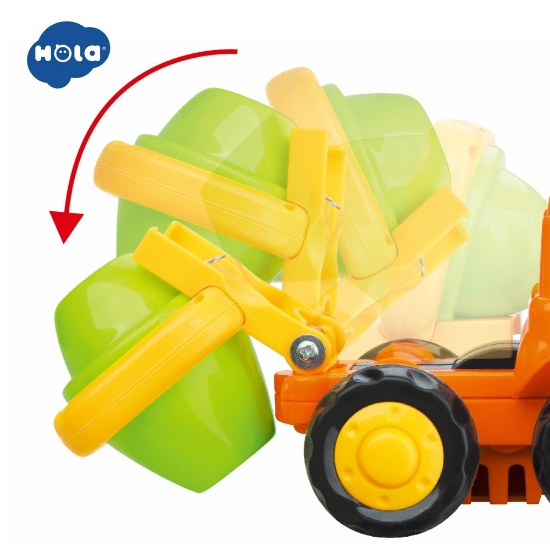 Imagine Set 4 vehicule la fermă – utilaje colorate fără baterii pentru joacă educativă