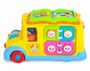 Imagine Autobuzul școlar cu sunete și lumini – Joacă educativă pe patru roți!
