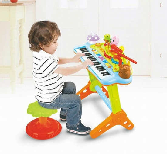 Imagine Orga muzicală cu scăunel și orchestra animăluțelor