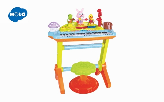 Imagine Orga muzicală cu scăunel și orchestra animăluțelor