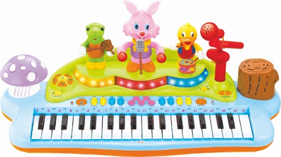 Imagine Orga muzicală cu scăunel și orchestra animăluțelor