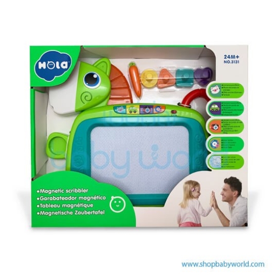 Imagine Tablă magnetică interactivă cu muzică, lumini și stampile – cu mâner