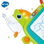 Imagine Tablă magnetică interactivă cu muzică, lumini și stampile – cu mâner