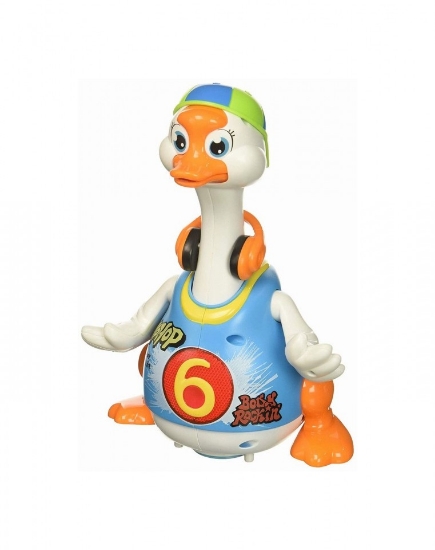 Imagine Rățoiul dansator albastru cu lumini, muzică și mișcări hip-hop