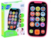Imagine Primul meu telefon smart roz cu melodii și lumini interactive