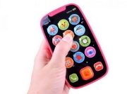 Imagine Primul meu telefon smart roz cu melodii și lumini interactive