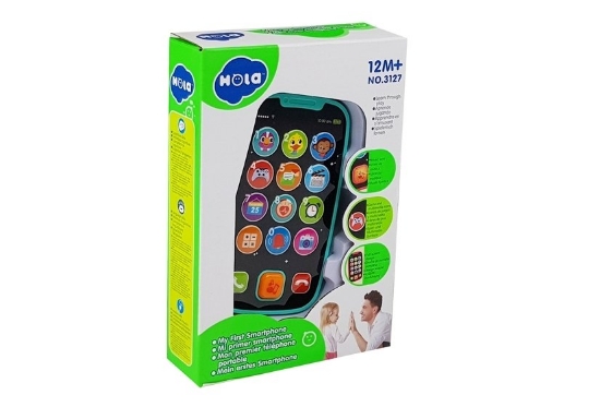 Imagine PRIMUL MEU TELEFON SMART VERDE CU MUZICA SI LUMINI