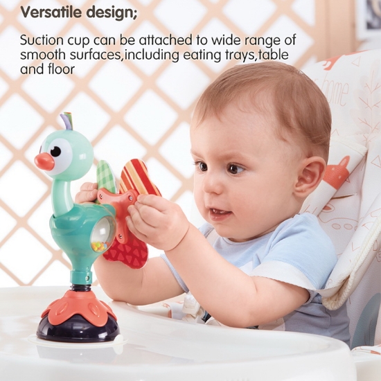 Imagine Jucărie bebe cu ventuză – Păun