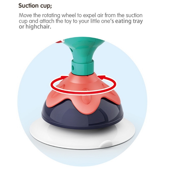 Imagine Jucărie bebe cu ventuză – Păun