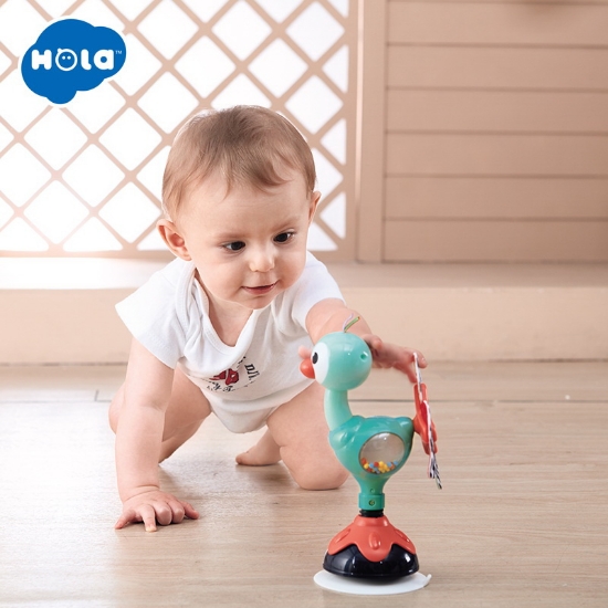 Imagine Jucărie bebe cu ventuză – Păun