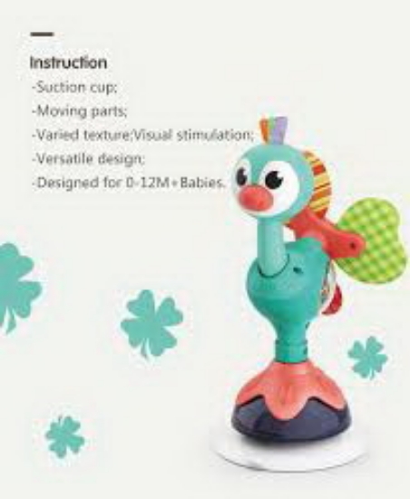 Imagine Jucărie bebe cu ventuză – Păun