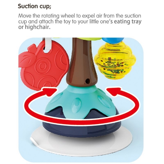 Imagine Jucărie bebe cu ventuză – Bufniță