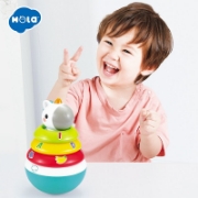 Imagine Hopa mitică Roly Poly Unicorn – cu 5 inele colorate pentru stivuit