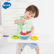 Imagine Hopa mitică Roly Poly Unicorn – cu 5 inele colorate pentru stivuit