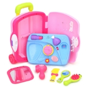 Imagine Troler interactiv cu set de coafură și accesorii de frumusețe pentru copii