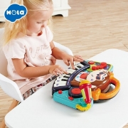 Imagine PIANINA BEBE MAIMUTICA DJ CU LUMINI SUNETE SI MICROFON