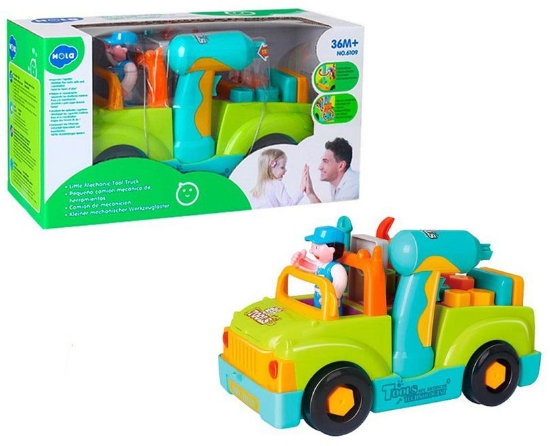 Imagine CAMIONUL PLIN CU SCULE AL MICULUI MECANIC CU LUMINI SI SUNETE