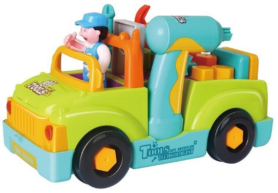 Imagine Camionul plin cu scule al micului mecanic cu lumini și sunete