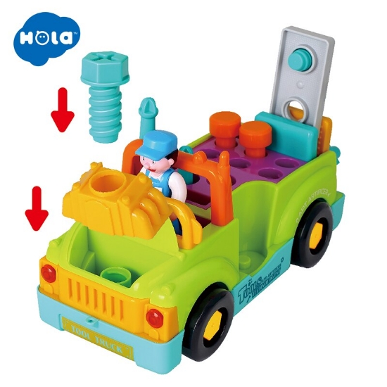 Imagine Camionul plin cu scule al micului mecanic cu lumini și sunete