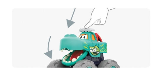Imagine Mașinuță bebe Monster Truck – Crocodilul