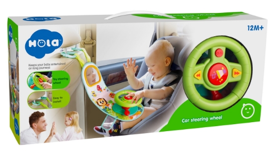 Imagine Volan interactiv cu sunete și lumini – jucărie educativă pentru copii 12 luni+