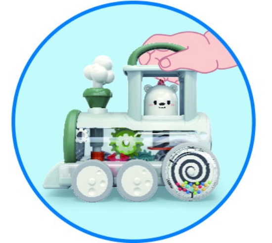 Imagine Locomotiva cu mecanism STEAM
