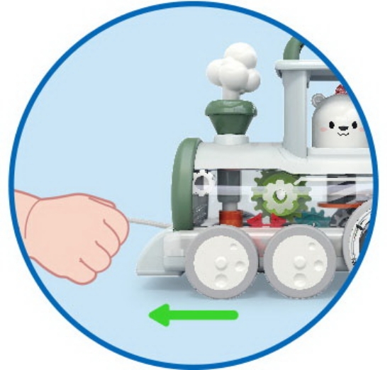 Imagine Locomotiva cu mecanism STEAM