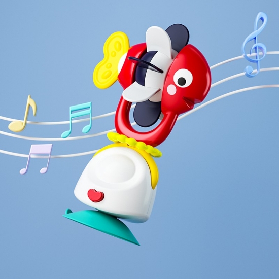 Imagine Jucărie bebe cu ventuză și zornăitoare – Peștișor