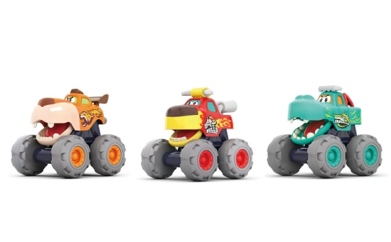 Imagine SET 3 MASINUTE BEBE MONSTER TRUCK