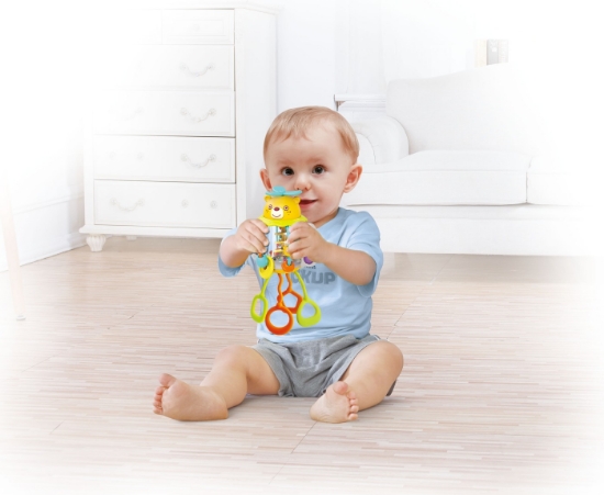 Imagine Jucărie senzorială pentru bebe – Scutură și trage