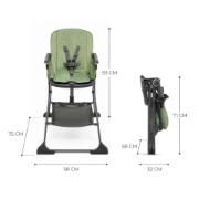 Imagine SCAUN DE MASA KINDERKRAFT FOLDEE, PLIABIL, GREEN