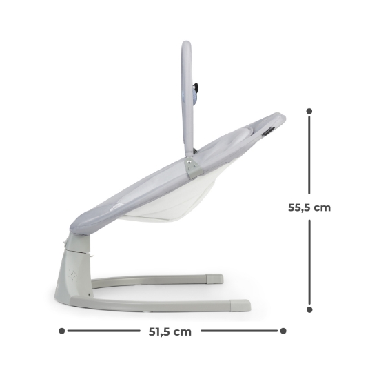 Imagine Leagăn electric Kinderkraft LULI, 2 în 1, Grey