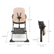 Imagine SCAUN DE MASA KINDERKRAFT FOLDEE, PLIABIL, PINK