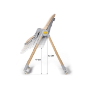 Imagine SCAUN DE MASA KINDERKRAFT LASTREE,  2 IN 1, TRANSFORMABIL, GREY