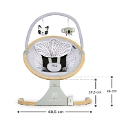 Imagine LEAGAN ELECTRIC 2 IN 1 KINDERKRAFT LUMI, GREY