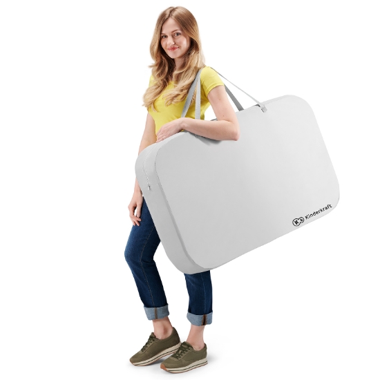 Imagine Pătuț Travel Kinderkraft SOFI, 4 in 1, Grey