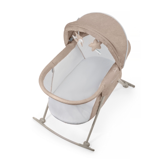 Imagine Pătuț Kinderkraft LOVI, 3 în 1, Beige