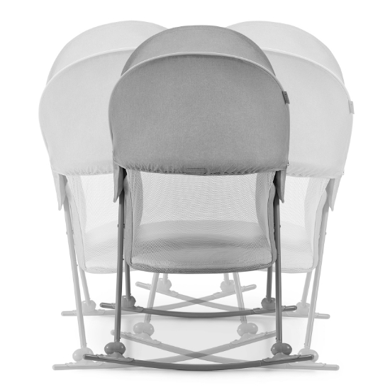 Imagine Pătuț Kinderkraft LOVI, 3 in 1, Grey