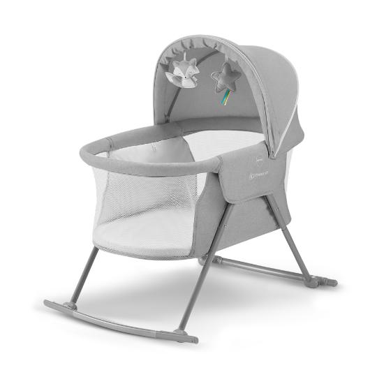 Imagine Pătuț Kinderkraft LOVI, 3 in 1, Grey