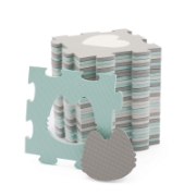 Imagine COVORAS DE JOACA KINDERKRAFT LUNO SHAPES, PUZZLE 3D, SPUMA, MINT