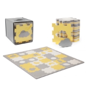 Imagine COVORAS DE JOACA KINDERKRAFT LUNO SHAPES, PUZZLE 3D, SPUMA, YELLOW