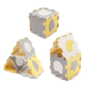 Imagine COVORAS DE JOACA KINDERKRAFT LUNO SHAPES, PUZZLE 3D, SPUMA, YELLOW